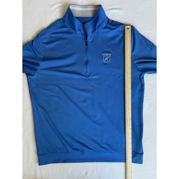 Adidas Golf Jacket Polo Shirt Men L Blue Bundle Golf Club Country Club Athleisur - Picture 7 of 14